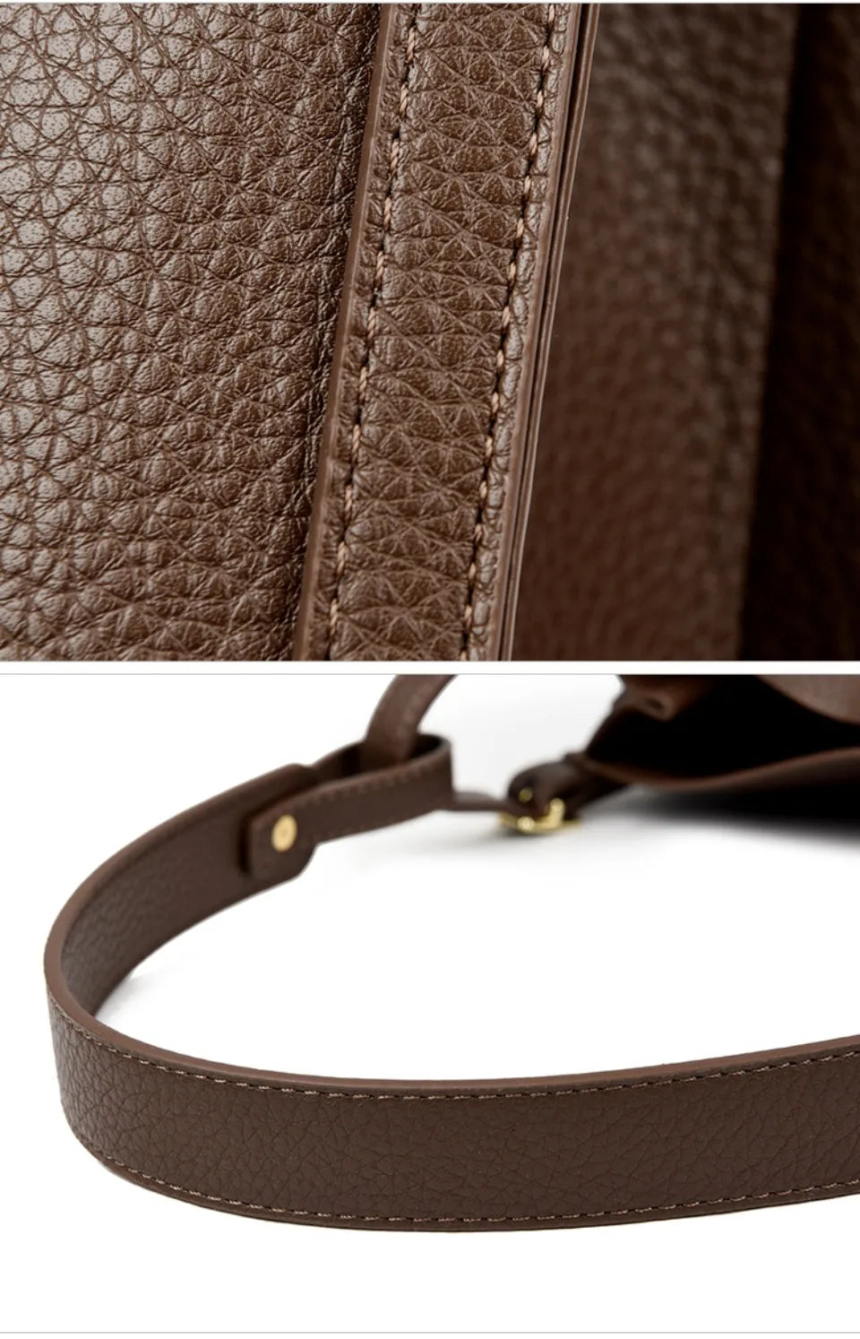 The Day Tote — Soft PU Leather Top-Handle Shoulder Bag