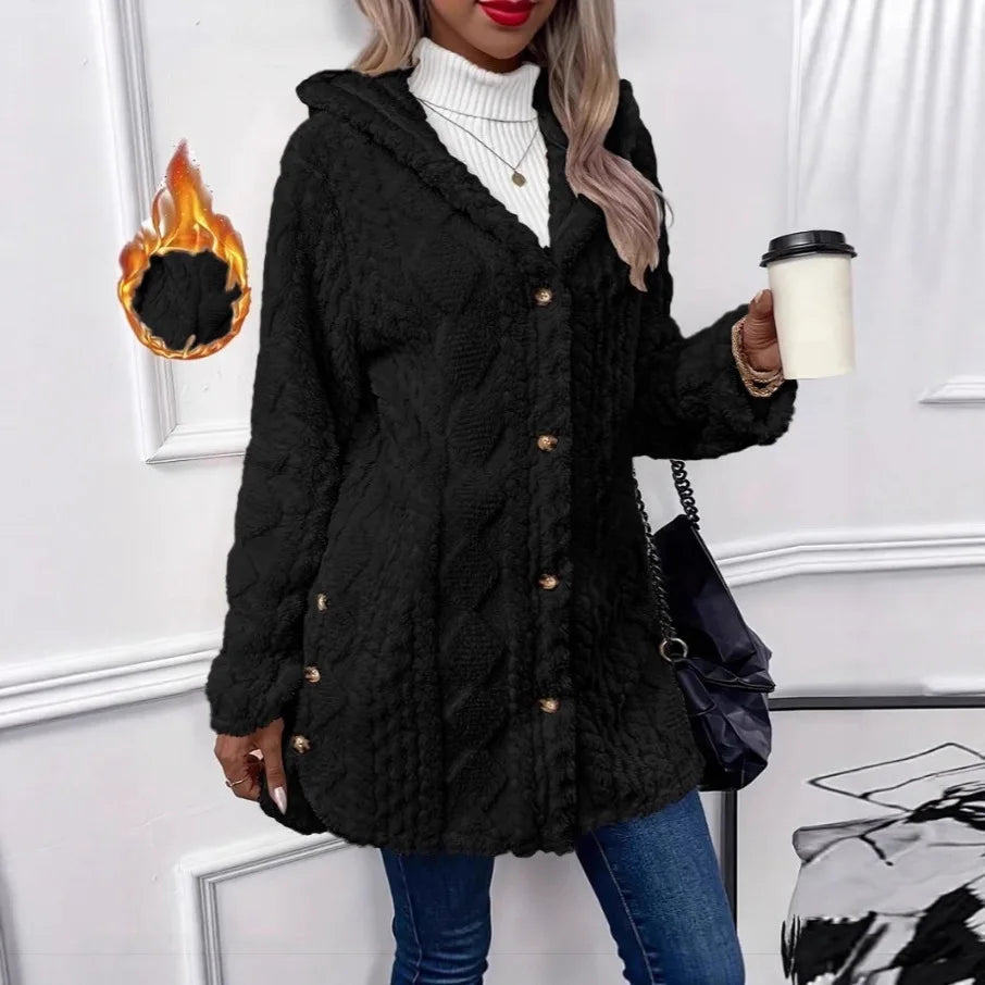 The Cloud Wrap — Hooded Fleece Cardigan