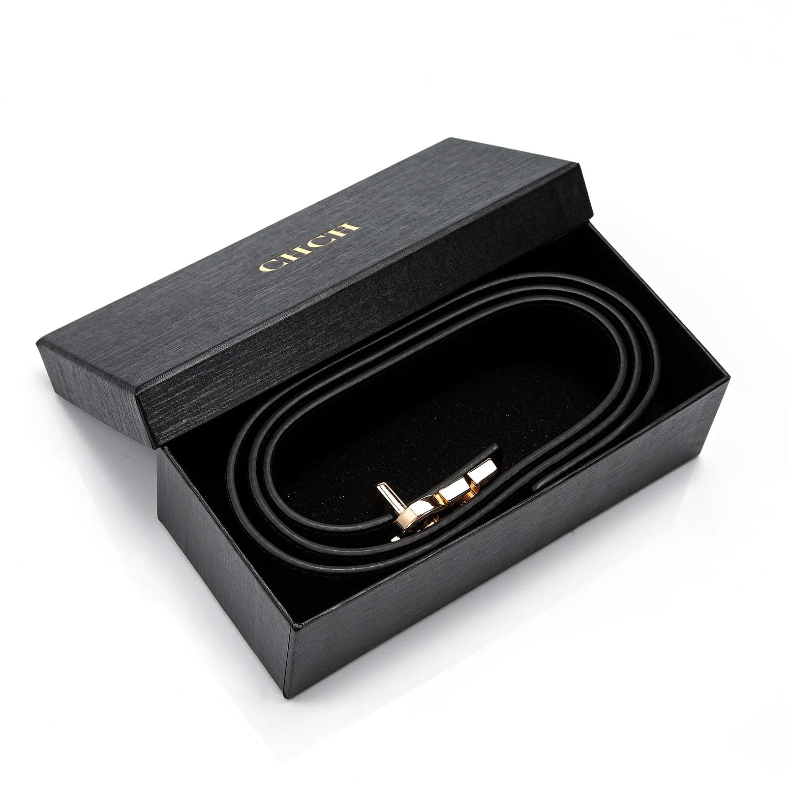 The Signature Belt — Leather Metal Buckle Belt