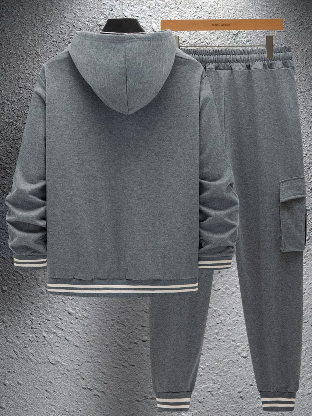 The Urban Stride — Twill Hooded Jacket & Work Pants Set