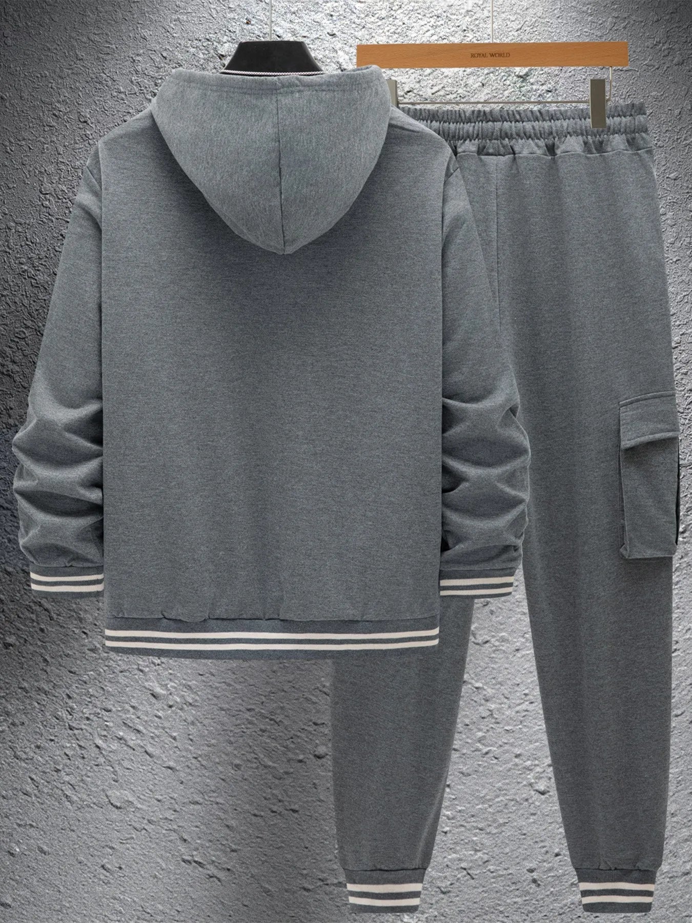 The Urban Stride — Twill Hooded Jacket & Work Pants Set