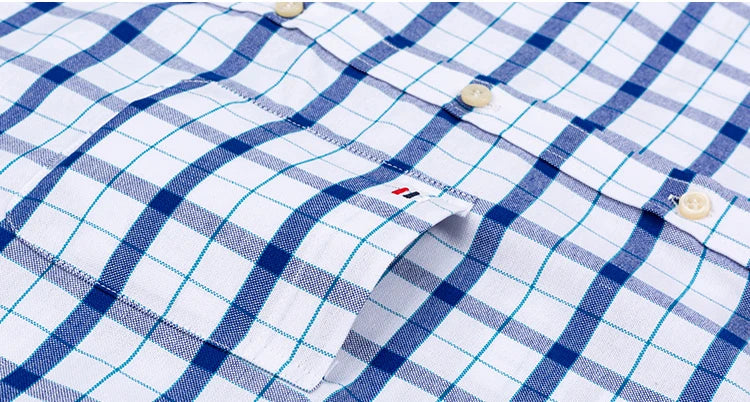 The Oxford Classic — 100% Pure Cotton Plaid Shirt