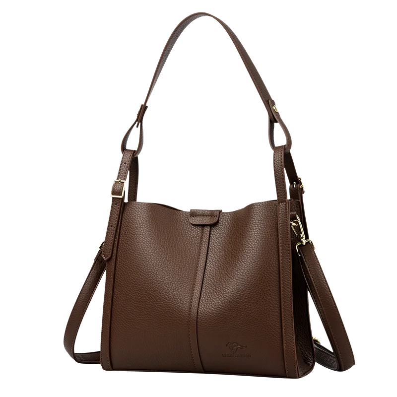The Day Tote — Soft PU Leather Top-Handle Shoulder Bag
