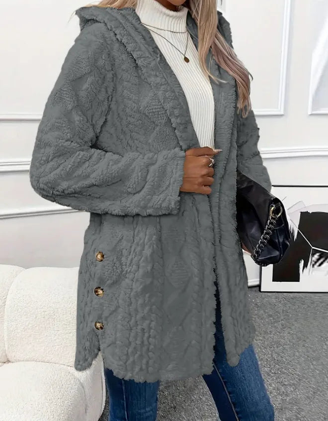 The Cloud Wrap — Hooded Fleece Cardigan