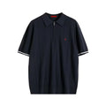 The Riviera Polo — Ribbed Knit Contrast Polo Shirt