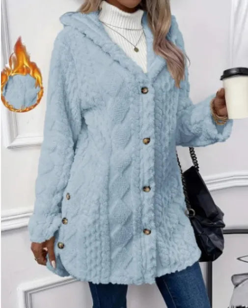 The Cloud Wrap — Hooded Fleece Cardigan