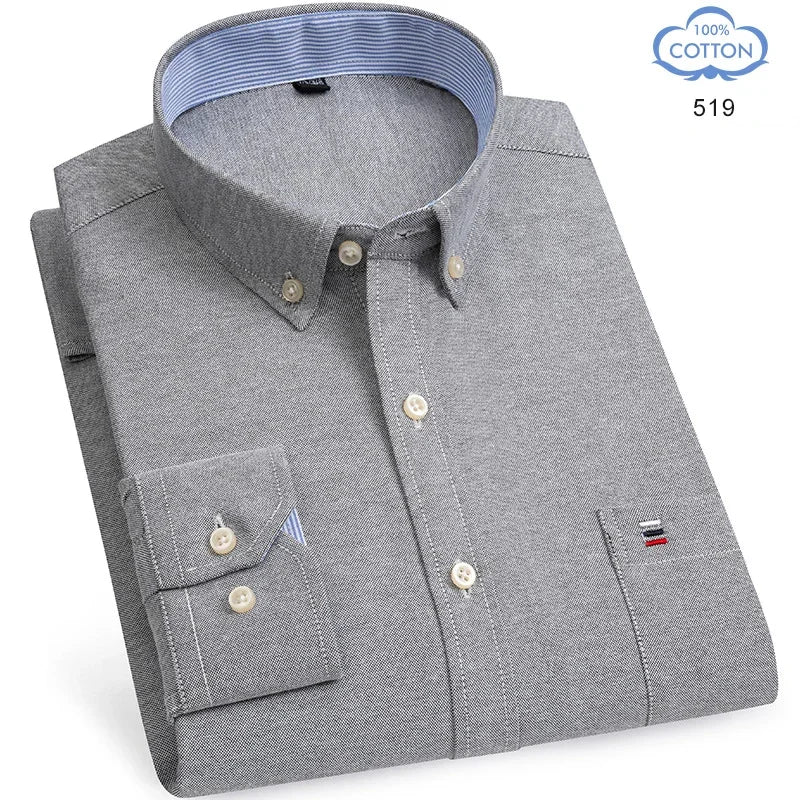 The Oxford Classic — 100% Pure Cotton Plaid Shirt