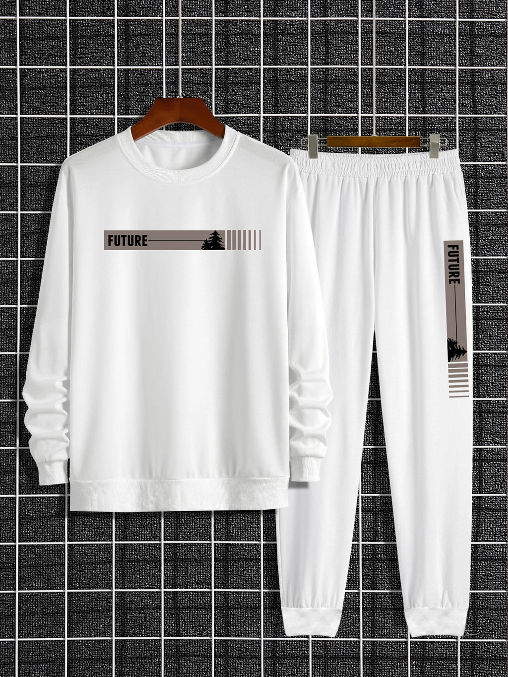 The Future Series — Graphic Print Crew Neck Tracksuit