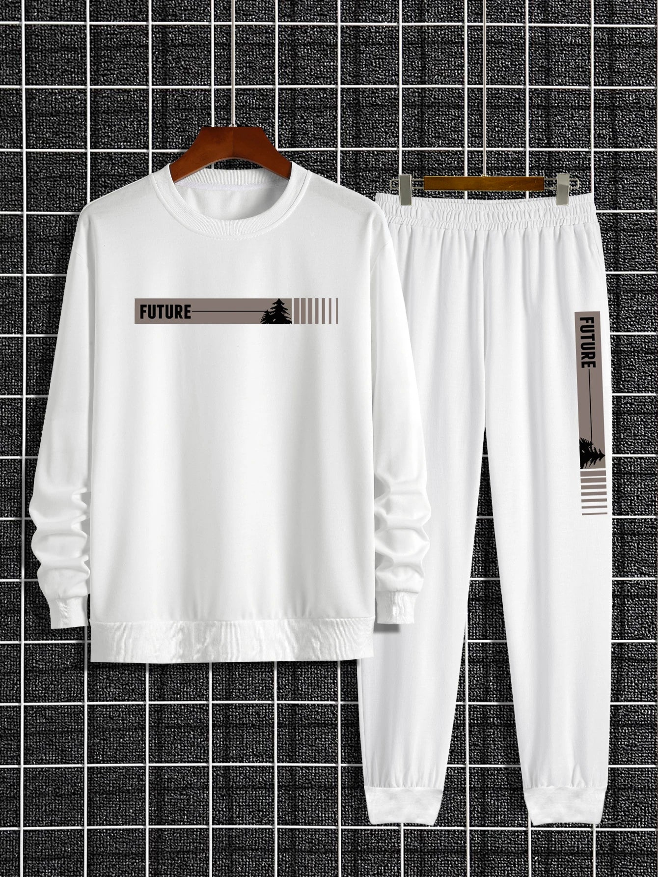 The Future Series — Graphic Print Crew Neck Tracksuit