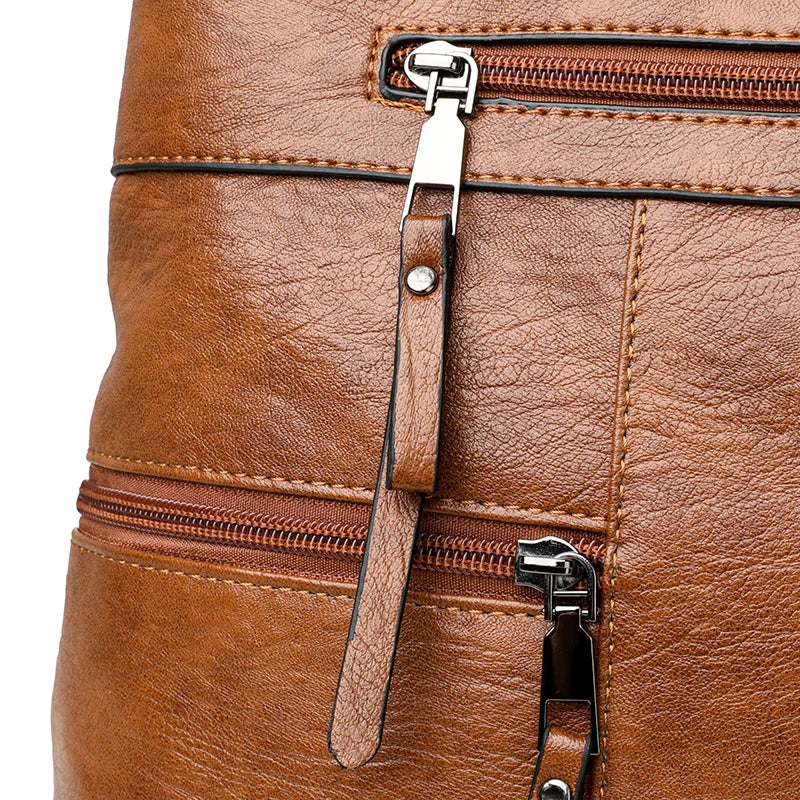 The Luxe Tote — Soft Leather Top-Handle Crossbody Bag