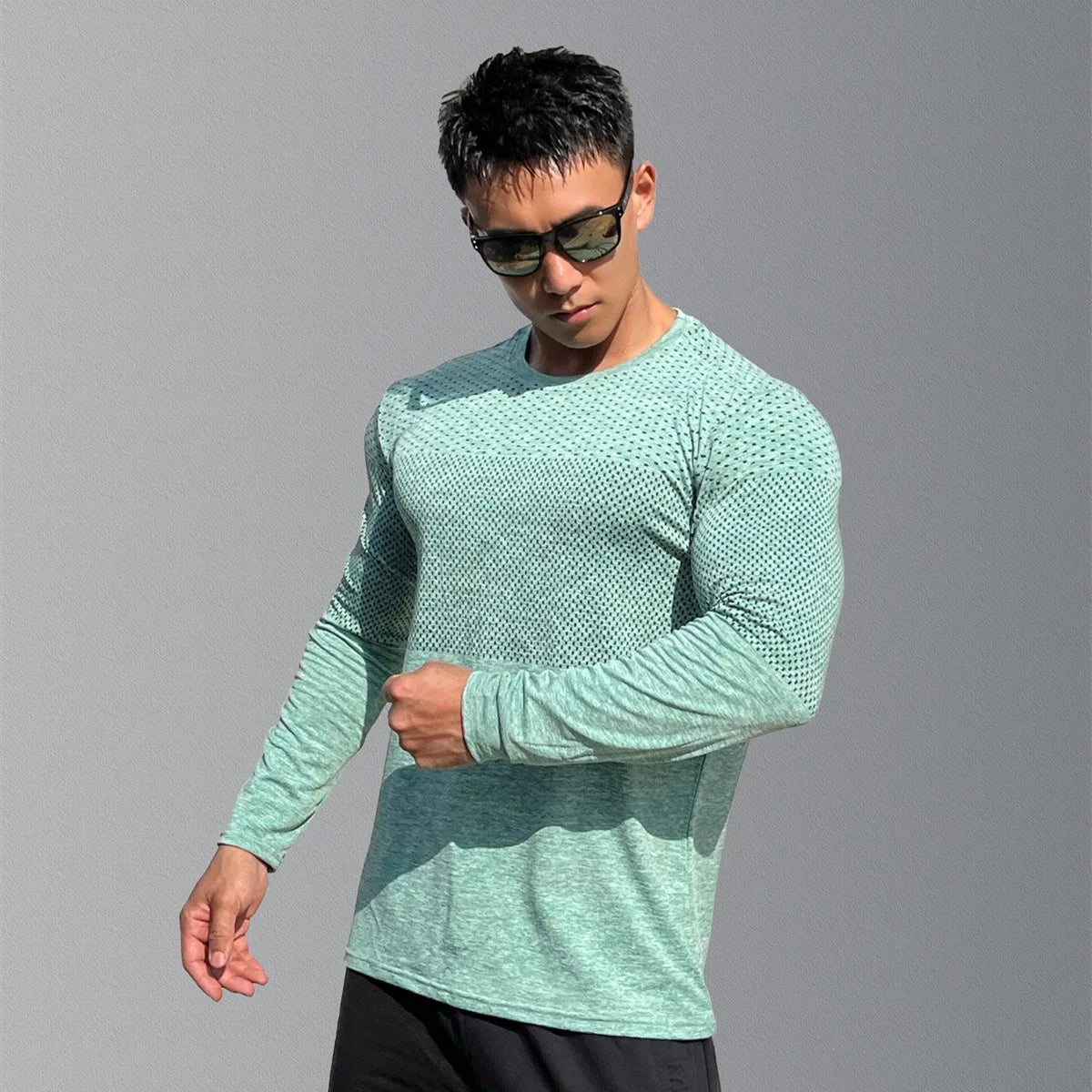 The Flex Muscle Tee — Quick-Dry Long Sleeve Training Top