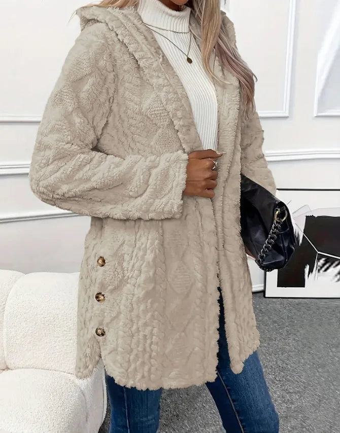 The Cloud Wrap — Hooded Fleece Cardigan