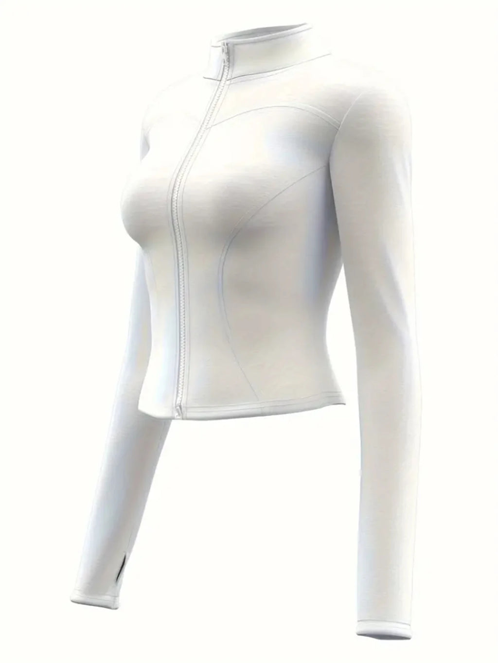 The Active Layer — Standing Collar Long Sleeve Yoga & Training Coat