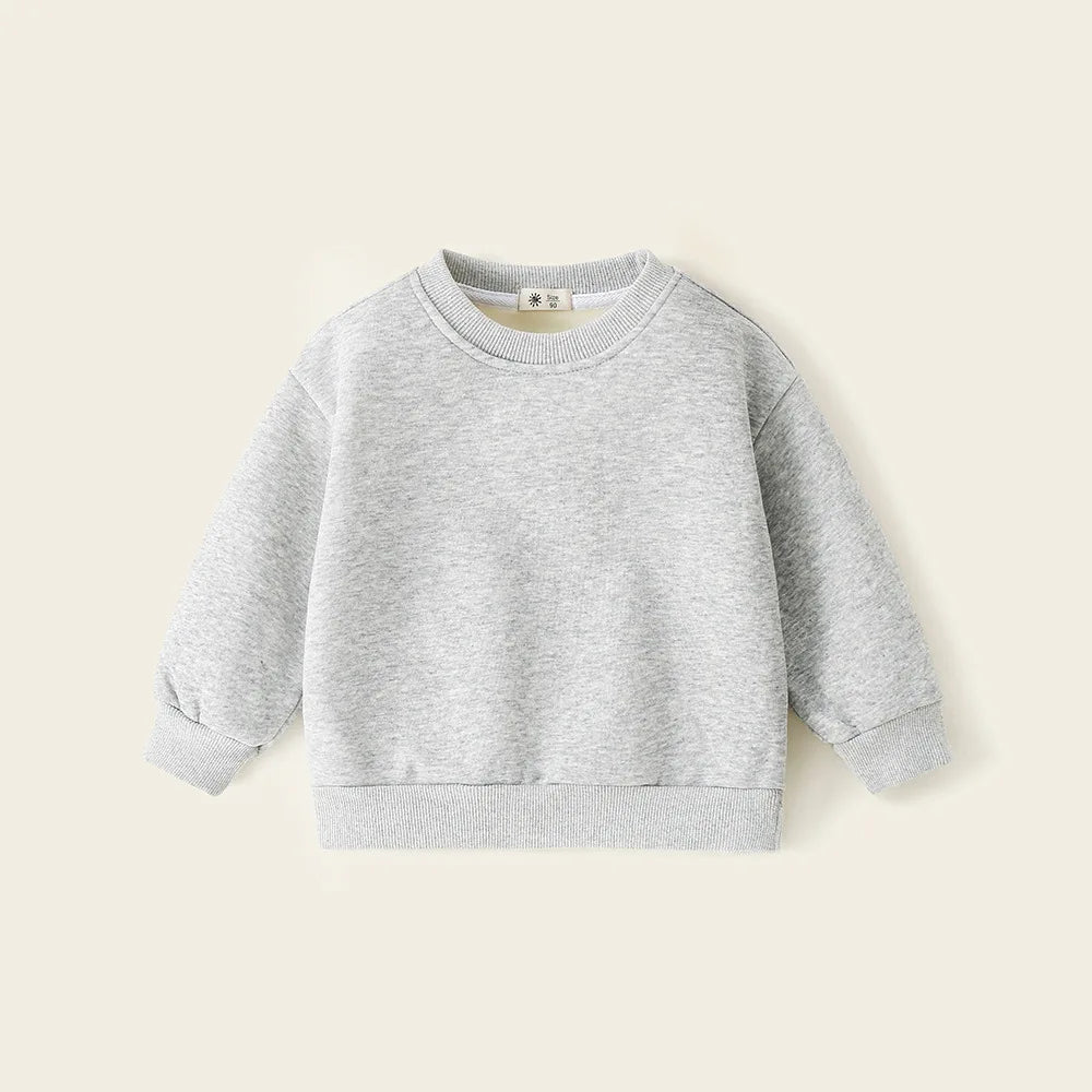 The Cosy Layer — Fleece-Lined Boys’ Pullover Sweatshirt