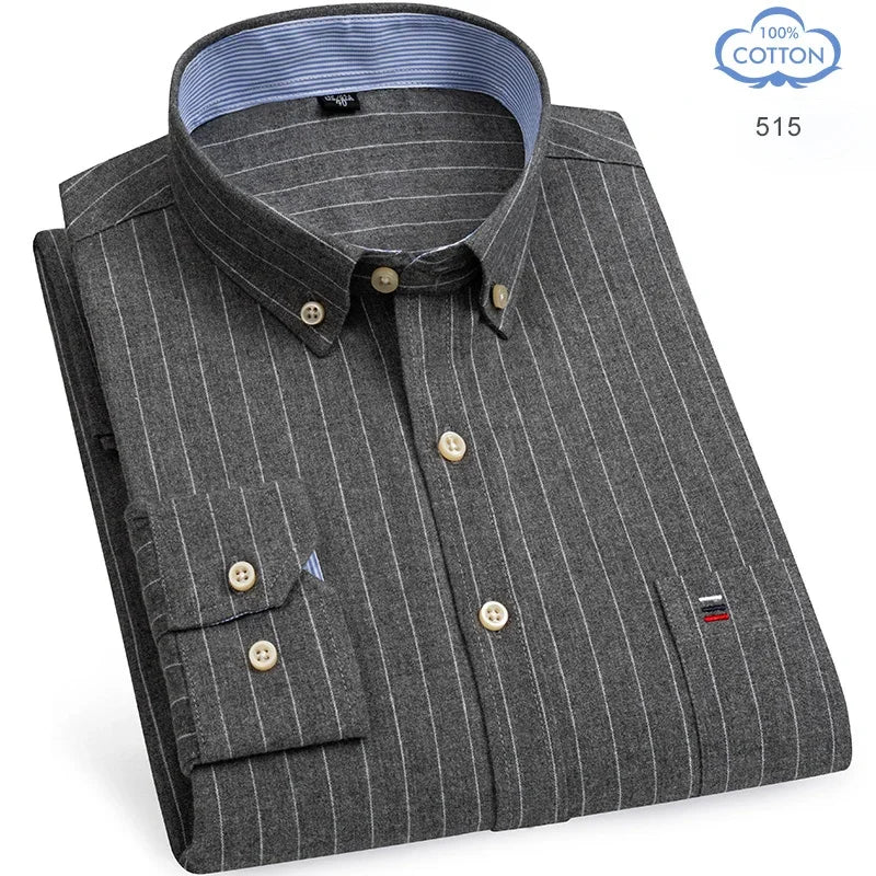 The Oxford Classic — 100% Pure Cotton Plaid Shirt